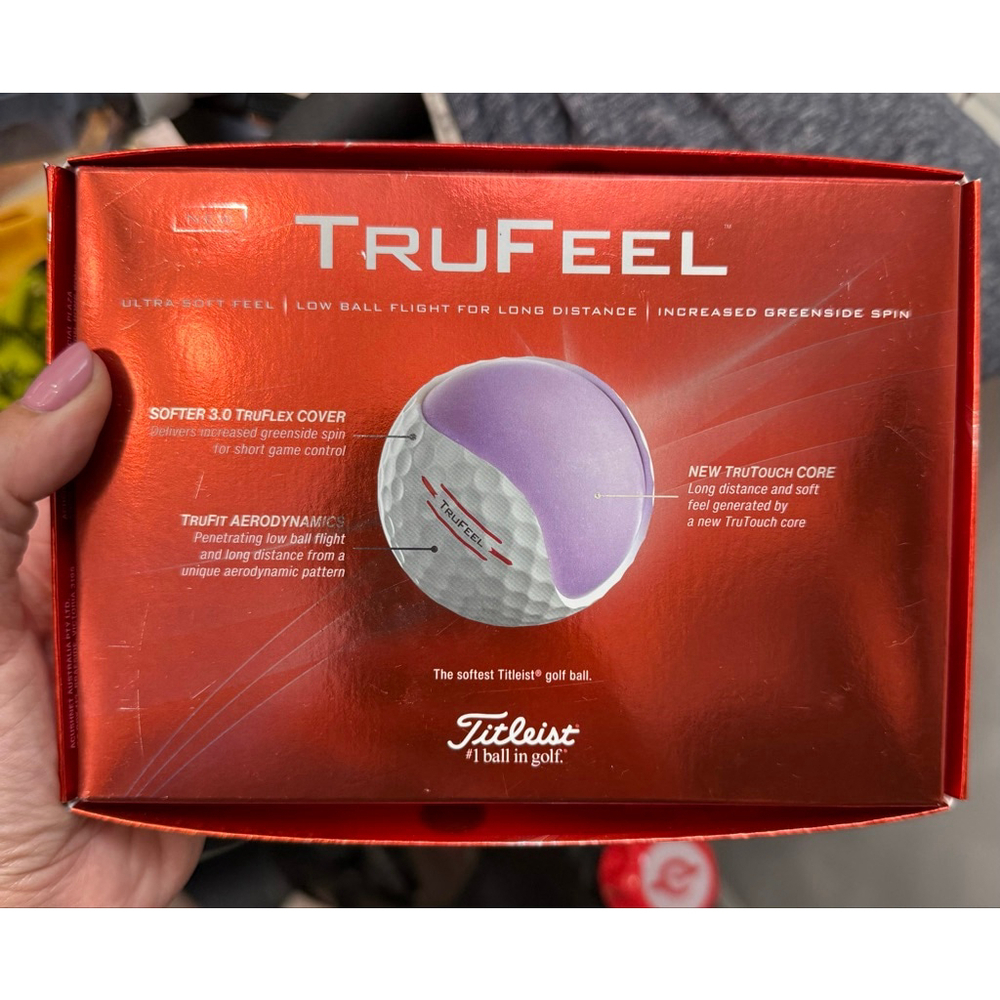 Titleist TruFeel Golf Balls Red/White One Size - Picture 3 of 3